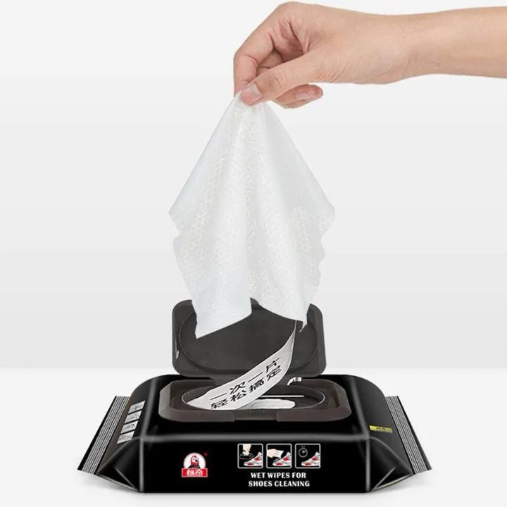 shoe cleaning pads wet wipes