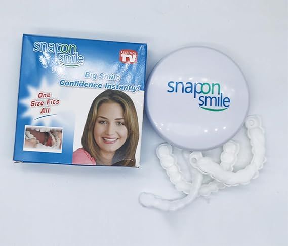 Snap On Smile Veneers Teeth For Men And Women Moldable False Artificial Braces Teeth Kits